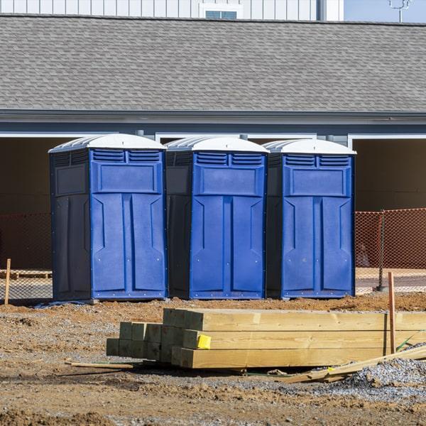 Heavy-duty construction site porta potty in Pontotoc, Mississippi